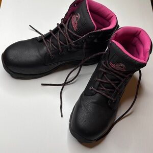 BRAHMA Women’s Steel Toe Safety Work Boots Black Size 9.5